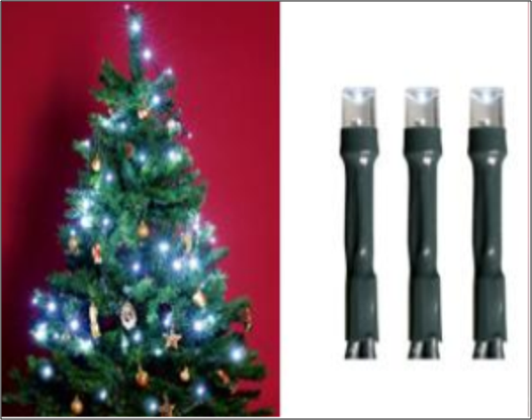 Belt�ri f�nyf�z�r, hideg feh�r, 100 LED